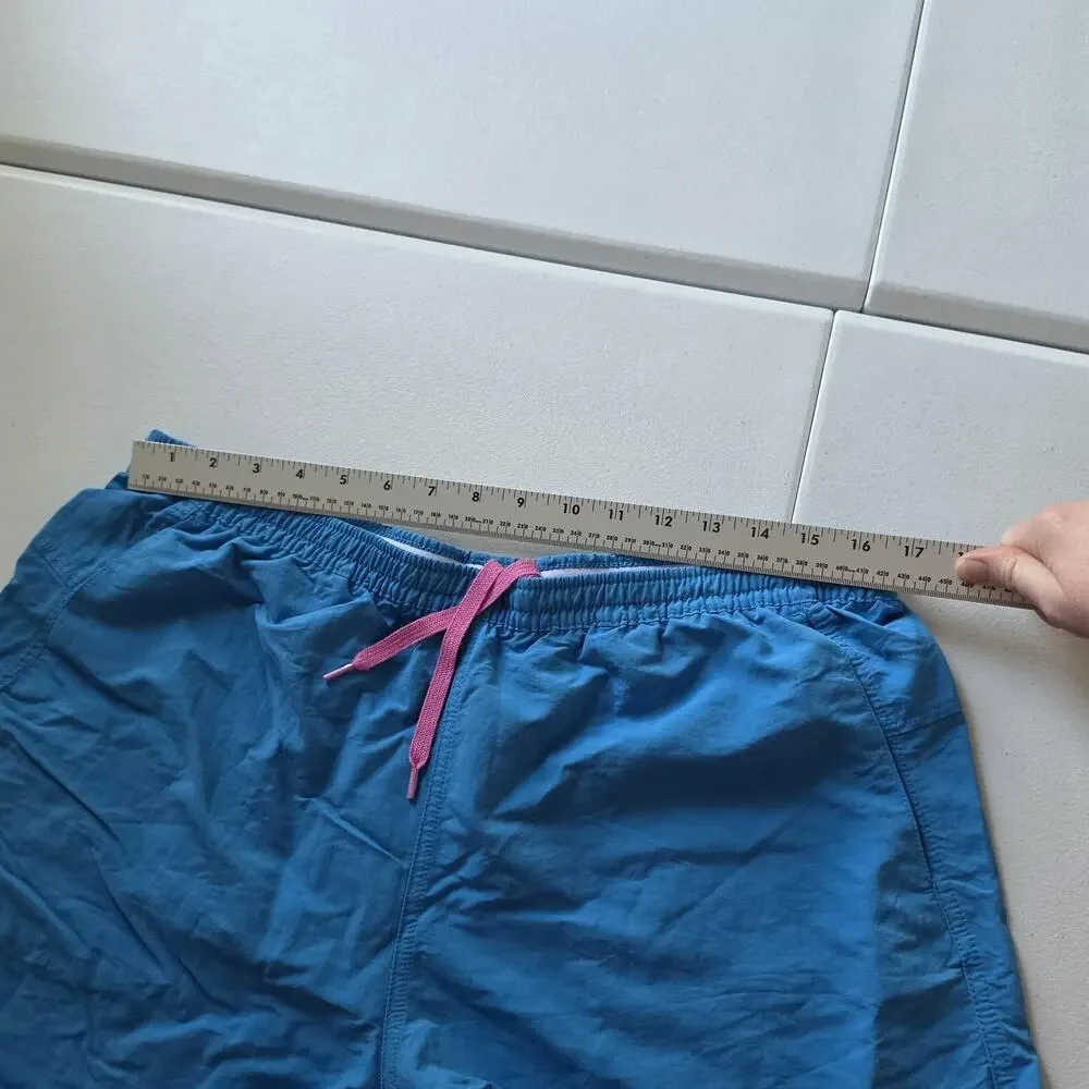 Patagonia Shorts Mens XL Baggies Blue Swim Trunks Quick Dry Nylon Drawstring
